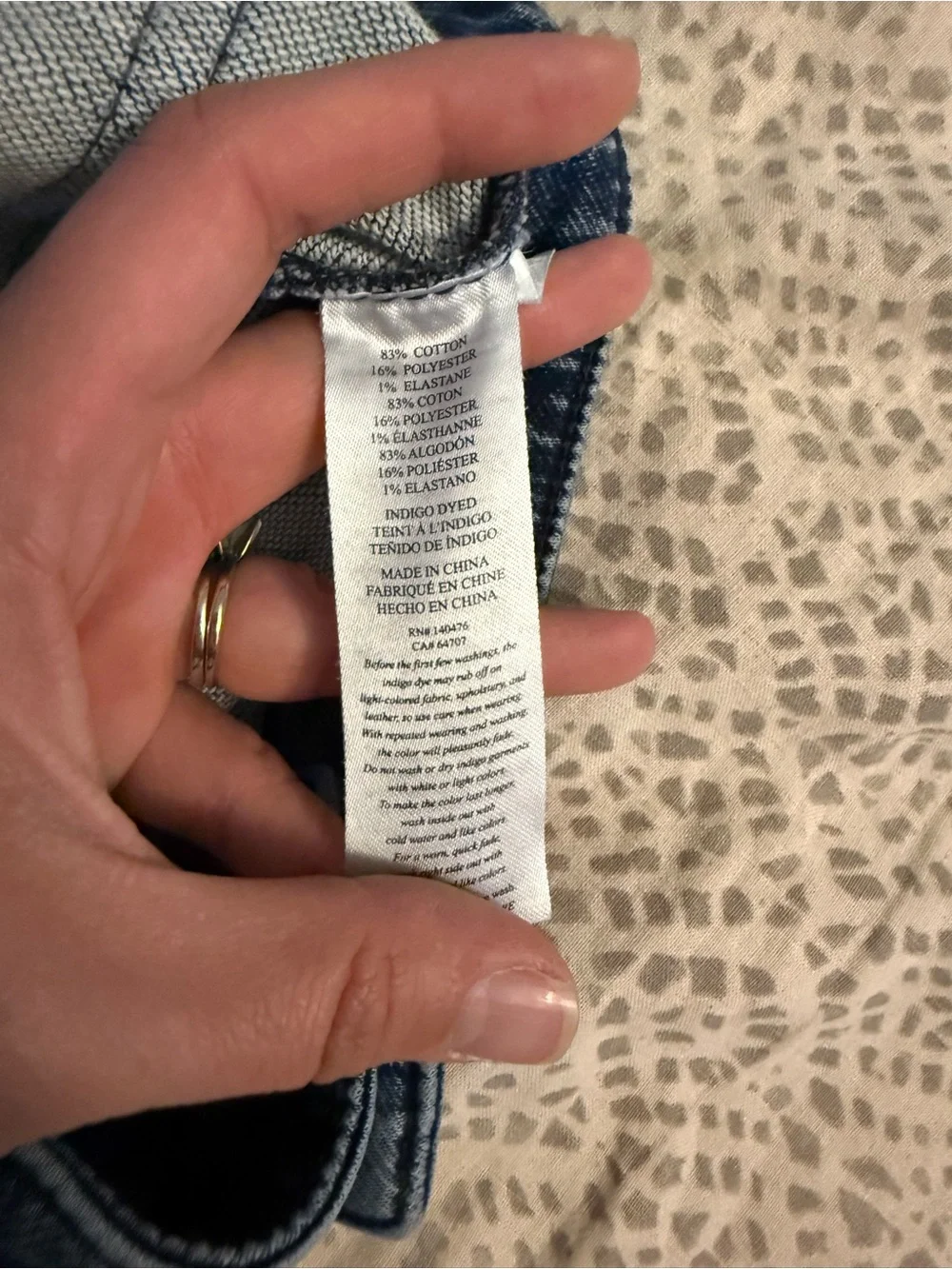 Faherty stretch Terry wide leg jeans, size 28 - Picture 4 of 5